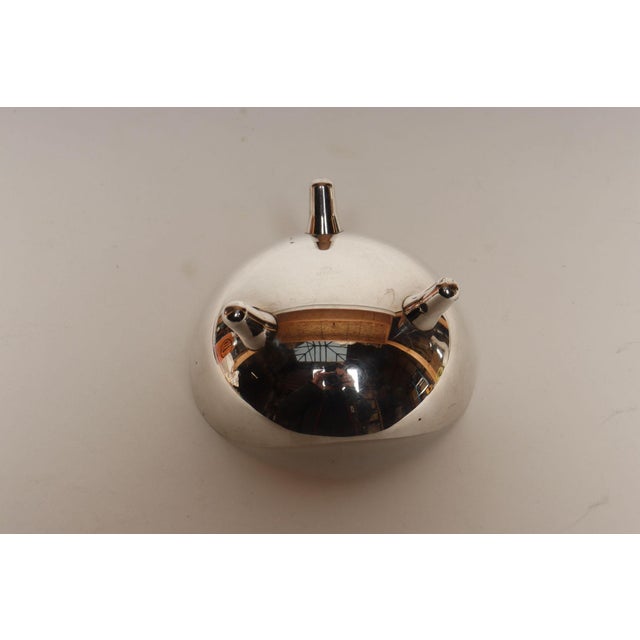 Diminutive Danish Modern Silver Plated Trinket Dish / Vide Poche by Hans Jensen For Sale In New York - Image 6 of 9