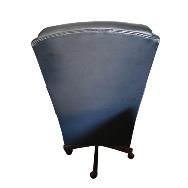 2010s Experience the Pinnacle of Executive Comfort With the Classic Leather Swivel Chair by Hickory Leather For Sale - Image 5 of 7