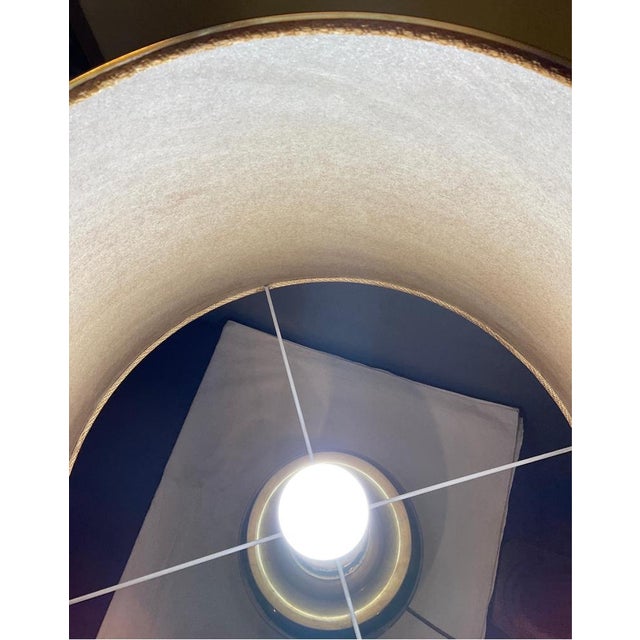 Gold Table Lamp attributed to Banci Firenze, 1980 For Sale - Image 8 of 10