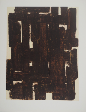 Pierre Soulages, After a Painting III from 1948, Photogravure