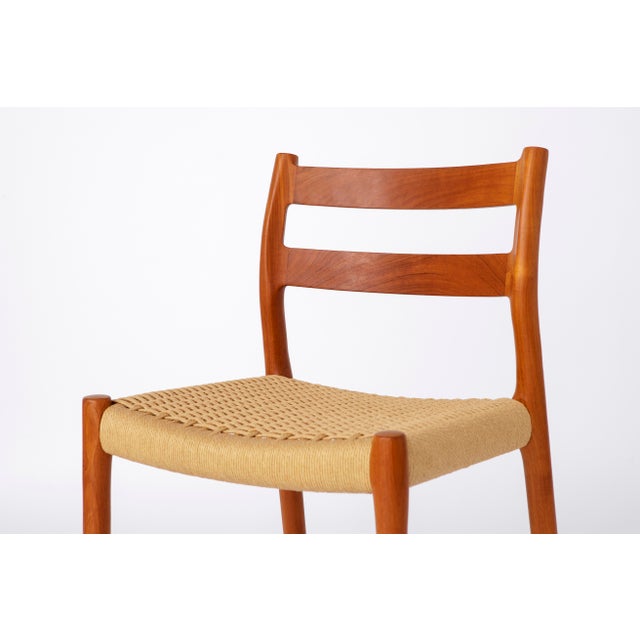 Vintage Chair by Niels Otto Moller. Model: 84 from 1976. Massive, sturdy teak wood frame. Refurbished and oiled. Renewed...