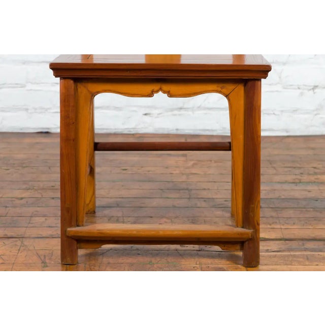 Chinese Qing Dynasty Lamp Hanger Chair with Carved Splat and Two Toned Finish For Sale - Image 12 of 13