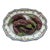 French Majolica Faience Trompe l'Oeil Eggplant Platter Circa 1900 For Sale