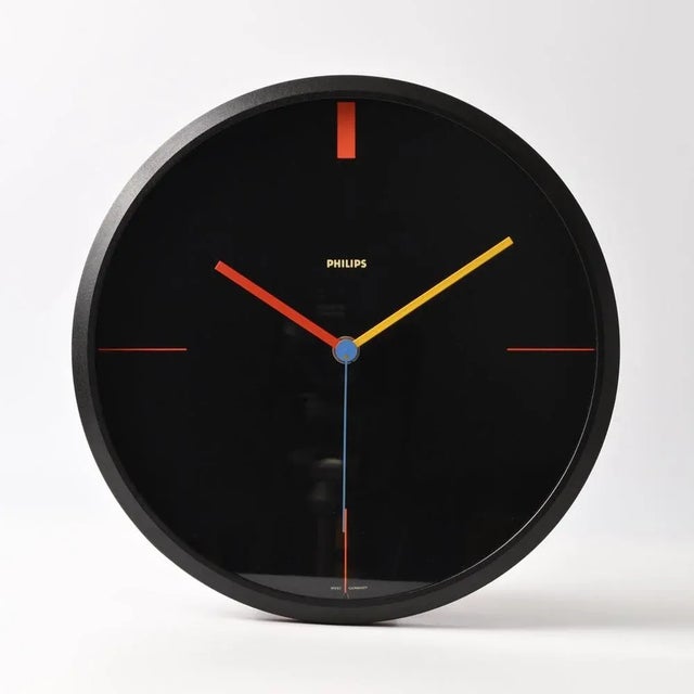 Vintage Wall Clock from Philips, 1980s For Sale - Image 12 of 12