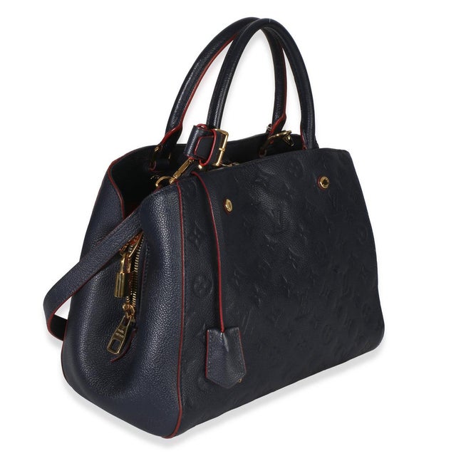 Contemporary Marine Rouge Monogram Empreinte Montaigne MM For Sale - Image 3 of 8