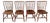 Set 4 Birdcage Chairs Farmhouse-Chic Solid Maple 1860s Plank Seats Spindle Backs For Sale