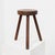 Rustic Oak Wooden Tripod Stool, France, 1890s For Sale - Image 10 of 10