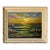 1970's Vintage Sunset Coastal Seascape Oil Painting by Fran S — Framed For Sale