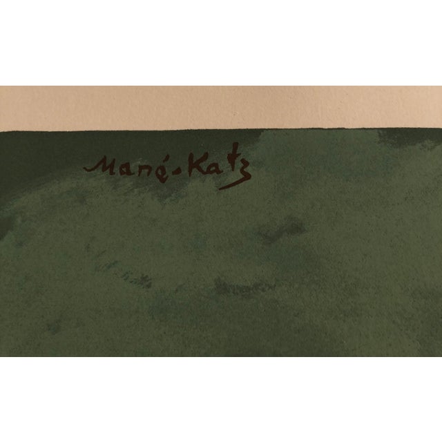 Mane-Katz (1894-1962) Original Lithograph published by Andre Sauret, Monte Carlo, 1966, printed in France, by Mourlot. The...