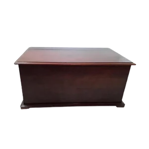 Antique Flat Top Mahogany Chest