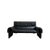DS 2011 2-Seater Sofa in Black Leather from de Sede, Switzerland, 1980s For Sale