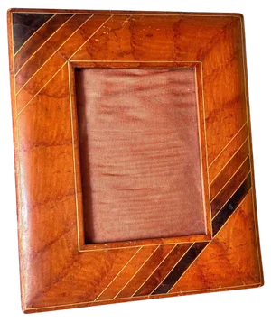 Picture Frame in Brown Leather in the style of Jacques Adnet, 1940