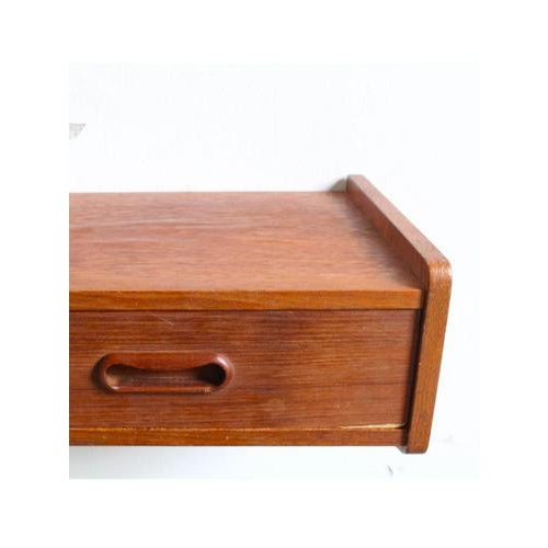 1960s Danish Hanging Bedside Table, 1960s For Sale - Image 5 of 7