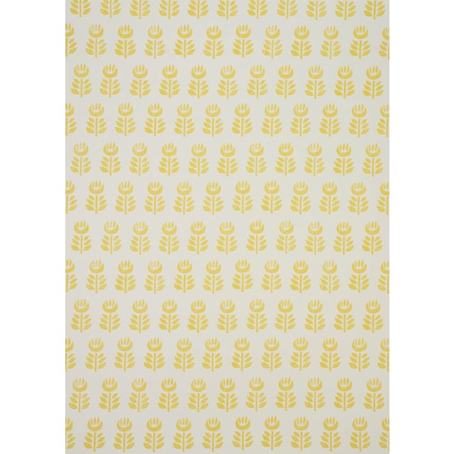 This simple, stylized tulip design has subtle variations that give it the perfectly imperfect look of a hand block print....