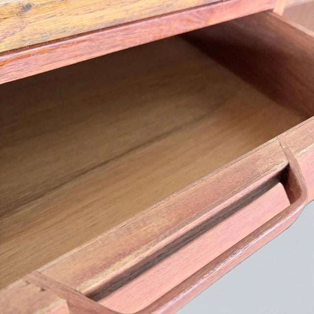 Mid-Century Modern Teak and Oak Twin Pedestal Desk by Alfred Cox, 1960s For Sale - Image 11 of 12
