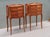 1920s Pair of French Louis XV Style Rosewood Side Tables Nightstands For Sale - Image 9 of 14
