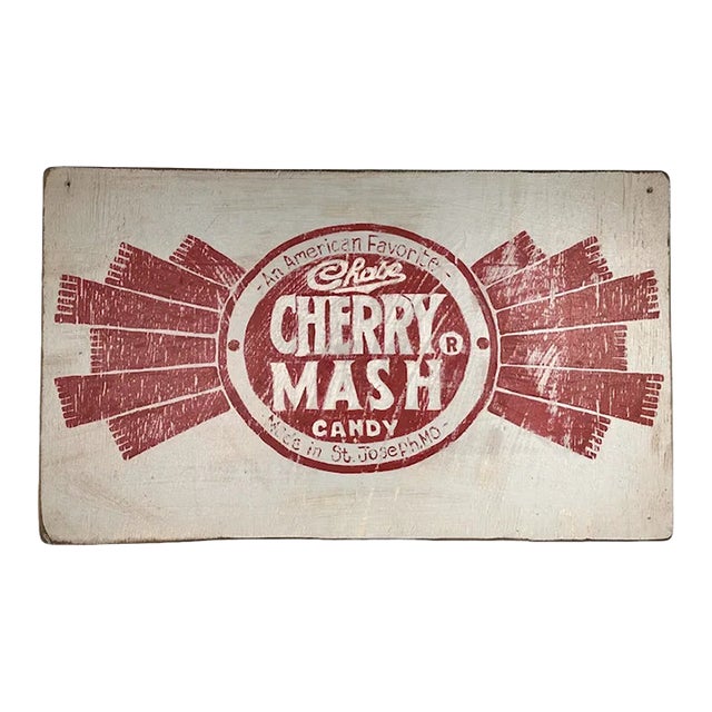 Vintage Country Store Advertising Sign for Cherry Mash For Sale