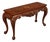 Maitland-Smith Georgian Style Carved Mahogany Inlaid Console Table For Sale