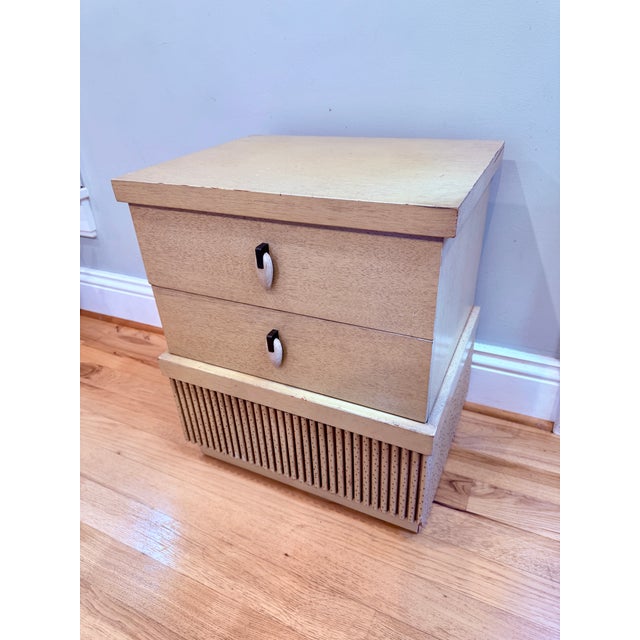 1950s Rare Vintage MCM "Bali Hi" Nightstand by Merton Gershun for American of Martinsville For Sale - Image 5 of 10