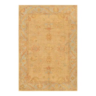 Pasargad Home Oushak Lamb's Wool Area Rug, 7' 7" X 11' 2", Camel For Sale
