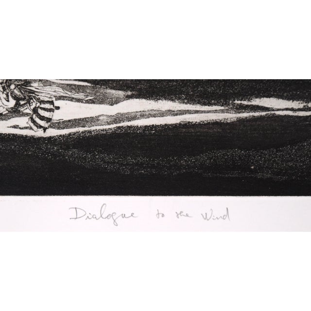 "Dialogue to the Wind" - Intaglio Print by Tomoya Uchida For Sale - Image 9 of 9