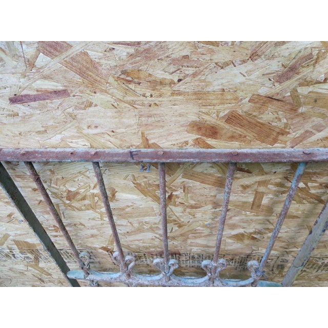 1900 - 1909 Antique Victorian Iron Gate Architectural Salvage For Sale - Image 5 of 5