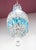 French Ceiling Light with Blue Crystals, 1960s For Sale - Image 4 of 8