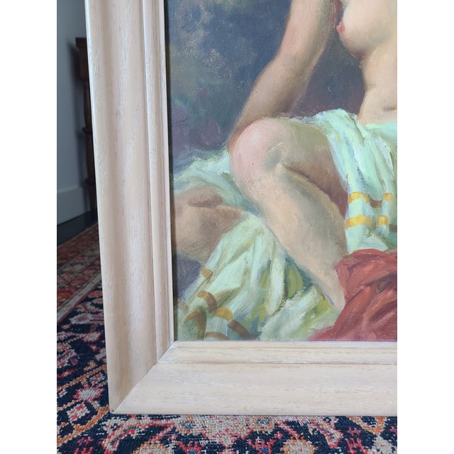 Marcel Krasicky Antique 1920s Oil Painting Nude Portrait of a Woman For Sale - Image 13 of 14
