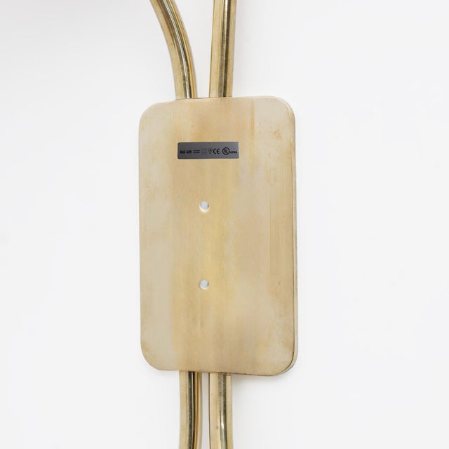 Tulips Murano Glass and Brass Sconces, 2000, Set of 2 For Sale - Image 9 of 10