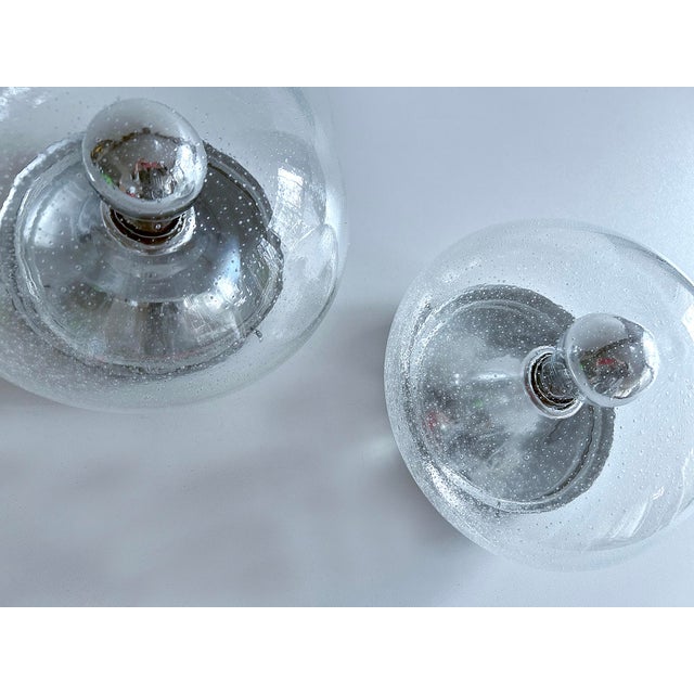 Vintage Space Age Glass Sconces from RZB, 1970s, Set of 2 For Sale - Image 9 of 18