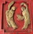 Chinoiserie Antique Chinoiserie Wall Hanging Plaque/Panel 9.75" H For Sale - Image 3 of 5