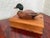 Wood Vintage Folk Art Pine Wood Lidded Box With Mallard Duck Decoy For Sale - Image 7 of 12