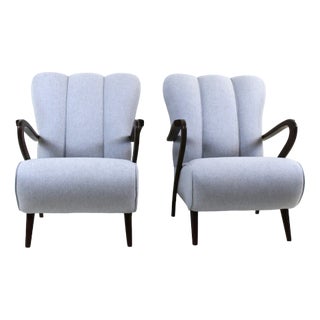 Set of Vintage Armchairs attributed to Guglielmo Ulrich, 1950s For Sale