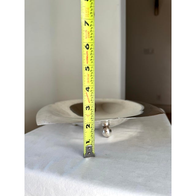 Metal 1950s Tiffany & Co. Makers Sterling Silver Platter, Petal Design, Model 23377 M For Sale - Image 7 of 9