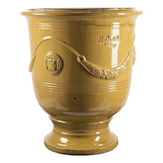 One Pair Monumental French Anduze Pots by La Madeleine. For Sale