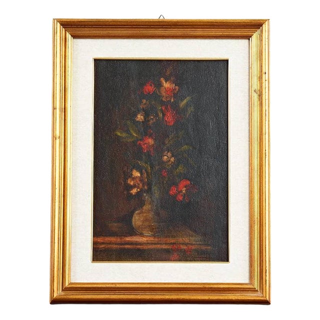 Elisabetta Marchioni, Flower Vase, 2000s, Oil on Canvas For Sale