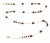Metal Garnet 18k Yellow Gold Long Chain Necklace 28" For Sale - Image 7 of 10