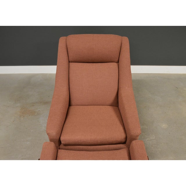 Orange Vintage Lounge Chair and Ottoman by Folke Ohlsson for Dux For Sale - Image 8 of 11