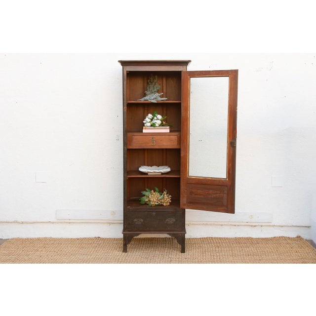 19th Century 19th Century Handsome Colonial Vitrine Cabinet For Sale - Image 5 of 8