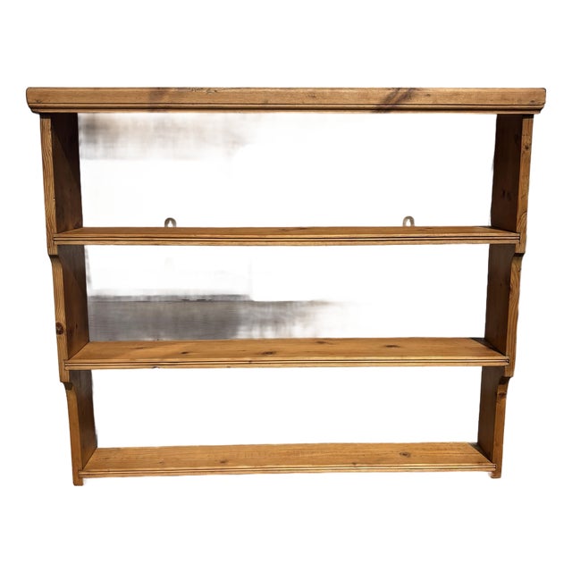 Turn of the Century Hanging Pine Bookshelf For Sale