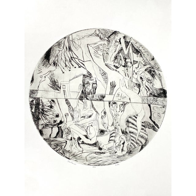 Jana Grzimek, Composition, 1998, Etching For Sale - Image 9 of 9