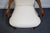 White High End Vintage Solid Cherry Traditional Georgian White Upholstered High Back Dining Arm Chair For Sale - Image 8 of 9