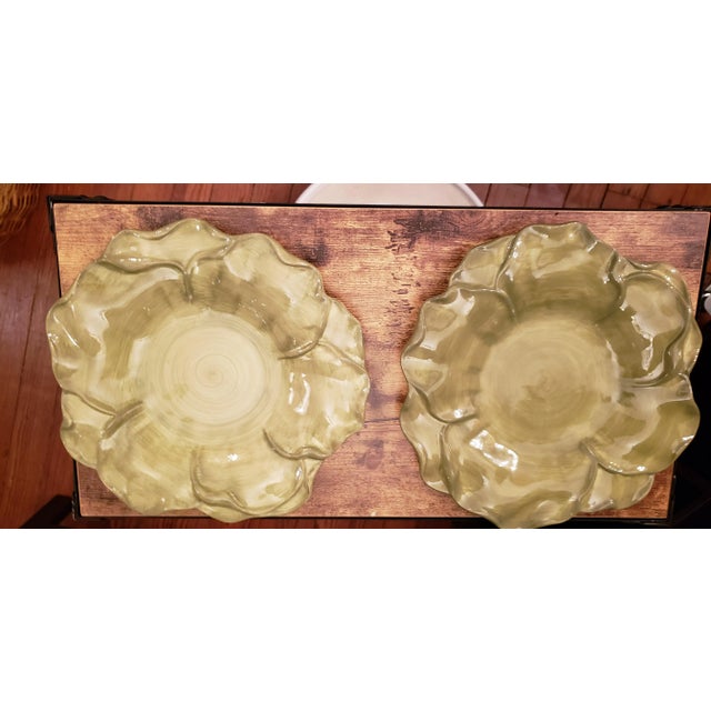 Farmhouse 1920s Roscher & Co. Leaf Collection Antique Platters - Set of 3 For Sale - Image 3 of 12