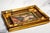 Art Nouveau Maiden Antique German Porcelain Tile Painting Carved Wood Frame For Sale - Image 12 of 15
