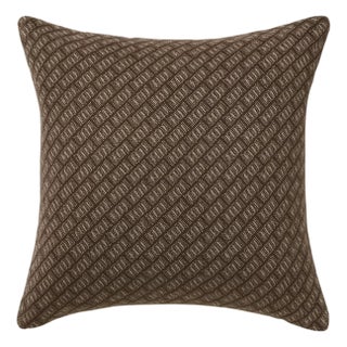 Trellis Brown Woven Pillow Cover, 22x22 Pillow For Sale