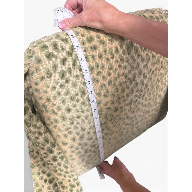 Set of Four (4) Custom Cowtan and Tout Fabric Ocelot Dining Chair Cushions For Sale In Phoenix - Image 6 of 7