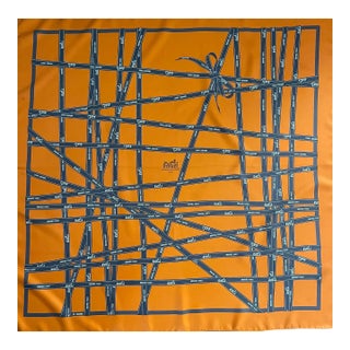 Hermès Silk Scarf “Ruban Bolduc” 1983 For Sale