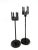 Gothic Modern Gothic Medieval Cast Iron Candle Holders - Pair of 2 For Sale - Image 3 of 13