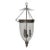 English Midcentury Nickel Bell Lantern With Glass Dome and Three Lights For Sale