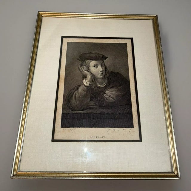 This listing is for an original 18th century engraving of Raphael By Mauro Gandolfi It comes framed The frame measures...